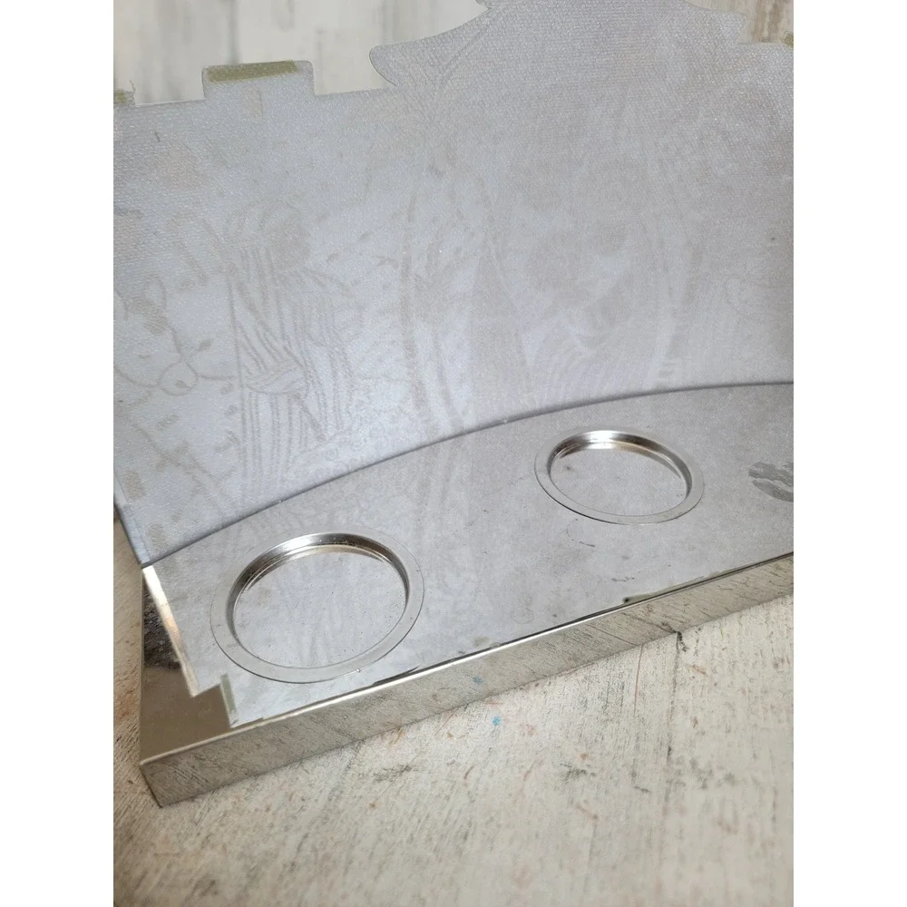 Party Lyte vintage Nativity scene tea light candle holder metal Xmas‎ home